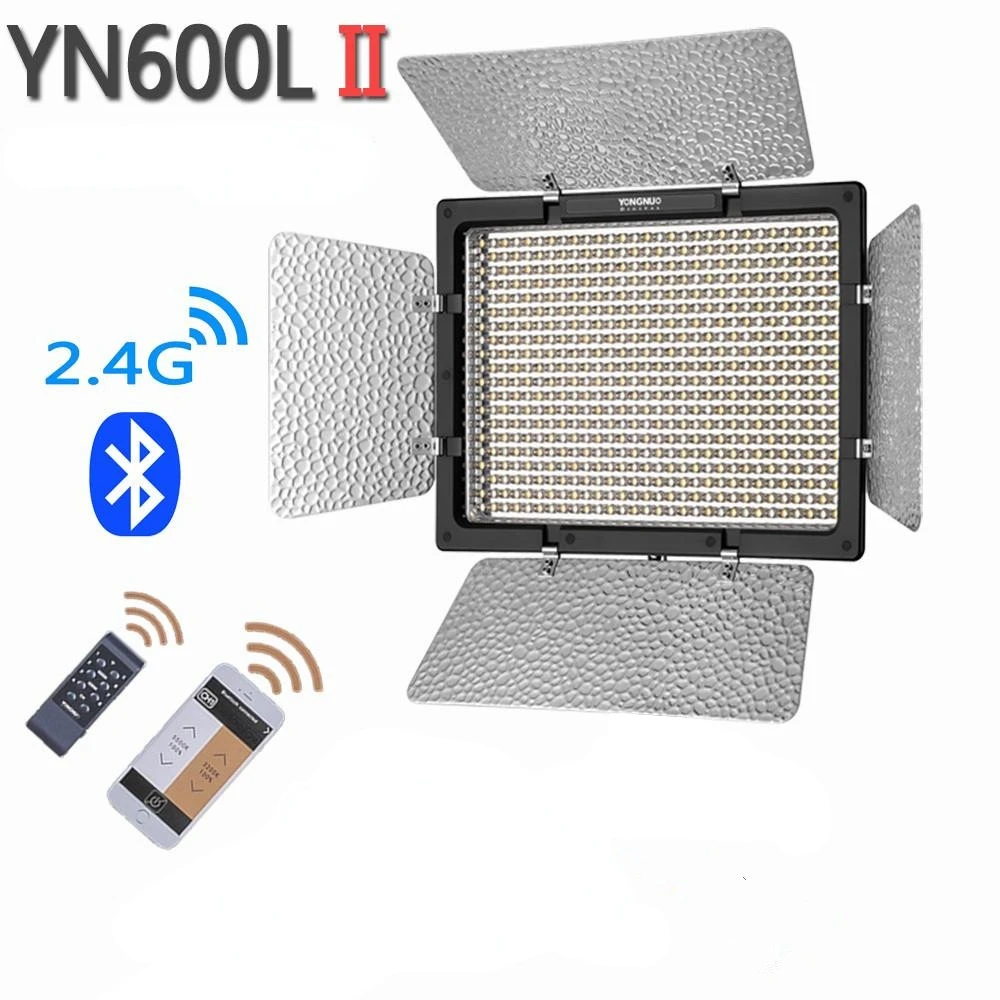 

YONGNUO YN-600II YN600II Двухцветная светодиодная лампа для видеосъемки 3200k-5500k Регулируемая 600 светодиодсветодиодный лампа для видеосъемки с беспров...