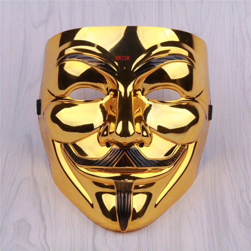 

Halloween Christmas Party Movie Cosplay V for Vendetta Hacker Mask Anonymous Guy Fawkes Gift Adult Kids Film Theme Mask Joker