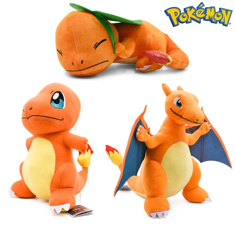 

Pokemon Plush Toys Standing Sleep Position Charmander Charizard Peluche Toy Kawaii Pokemon Soft Stuffed Doll for Boy Girl Gifts