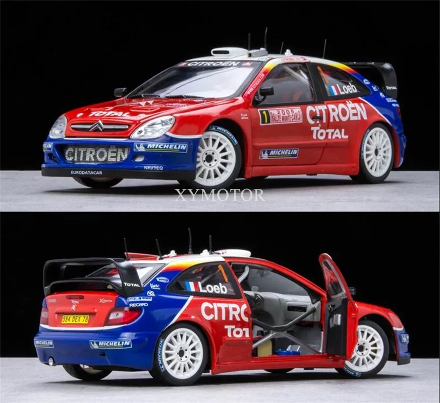 Sunstar 1/18 для Citroen Saina Xsara WRC раллийный автомобиль № 1 Loeb 14 16 литая модель автомобиля