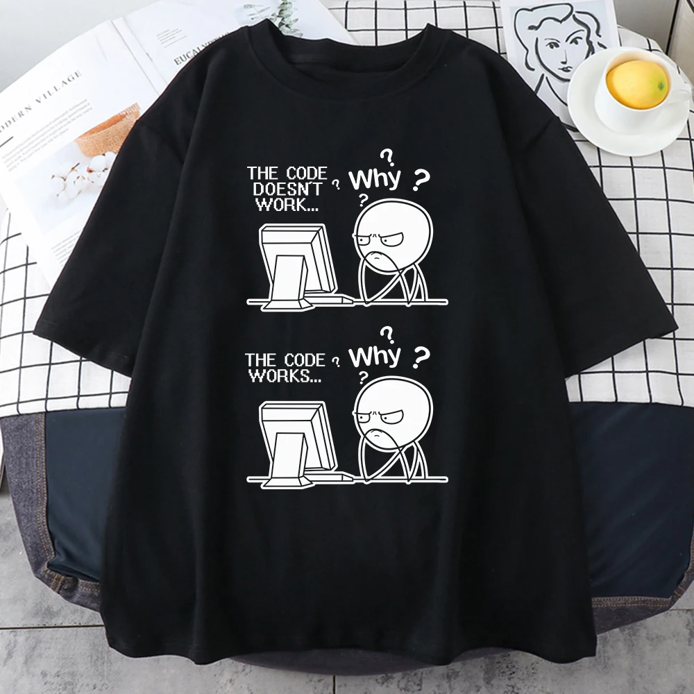 Мужская Забавная Футболка С Кодом Программирования