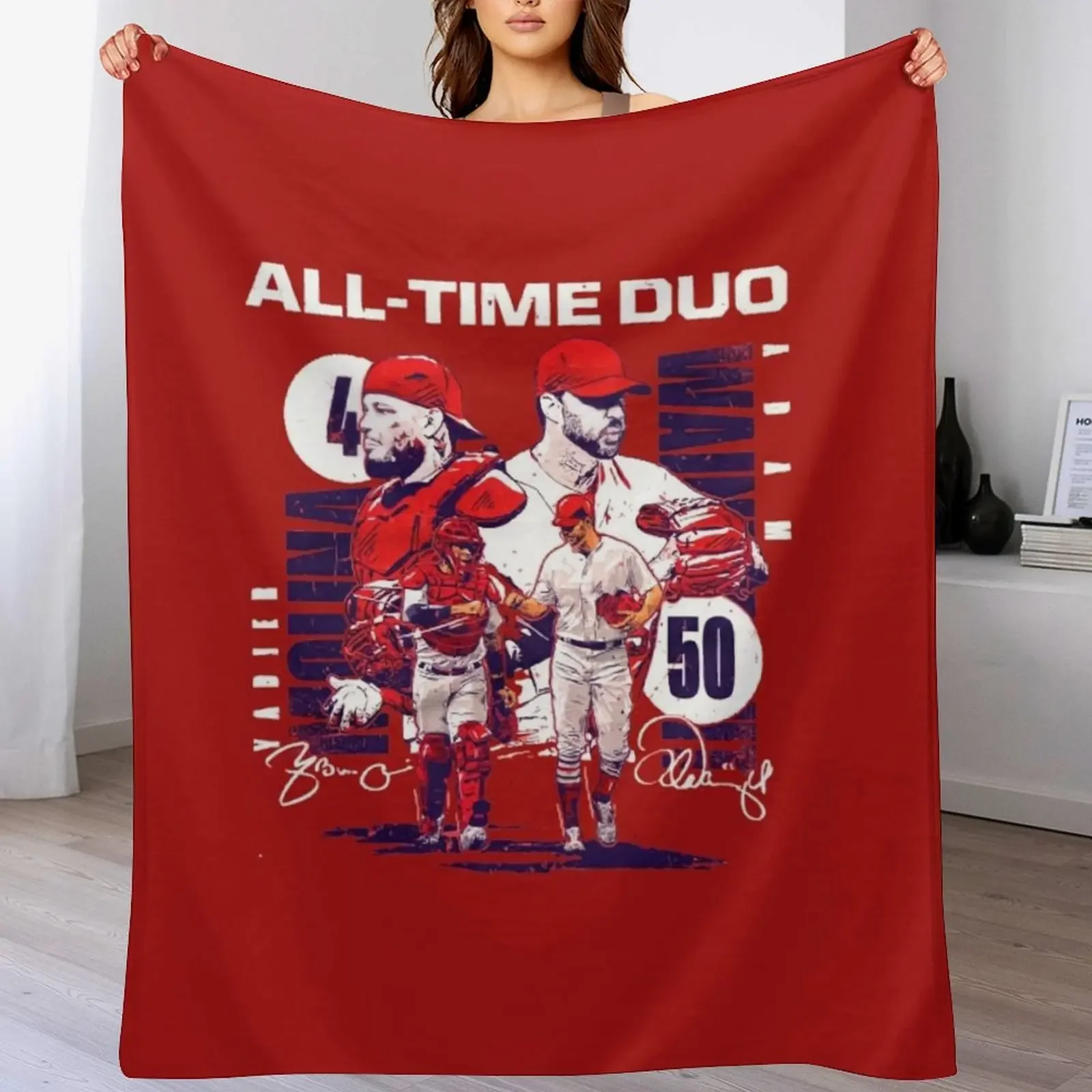 Molina and Wainwright все time duo Пледы Кровать Симпатичные одеяла