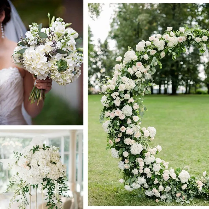 Искусственные цветы гортензии 10 шт