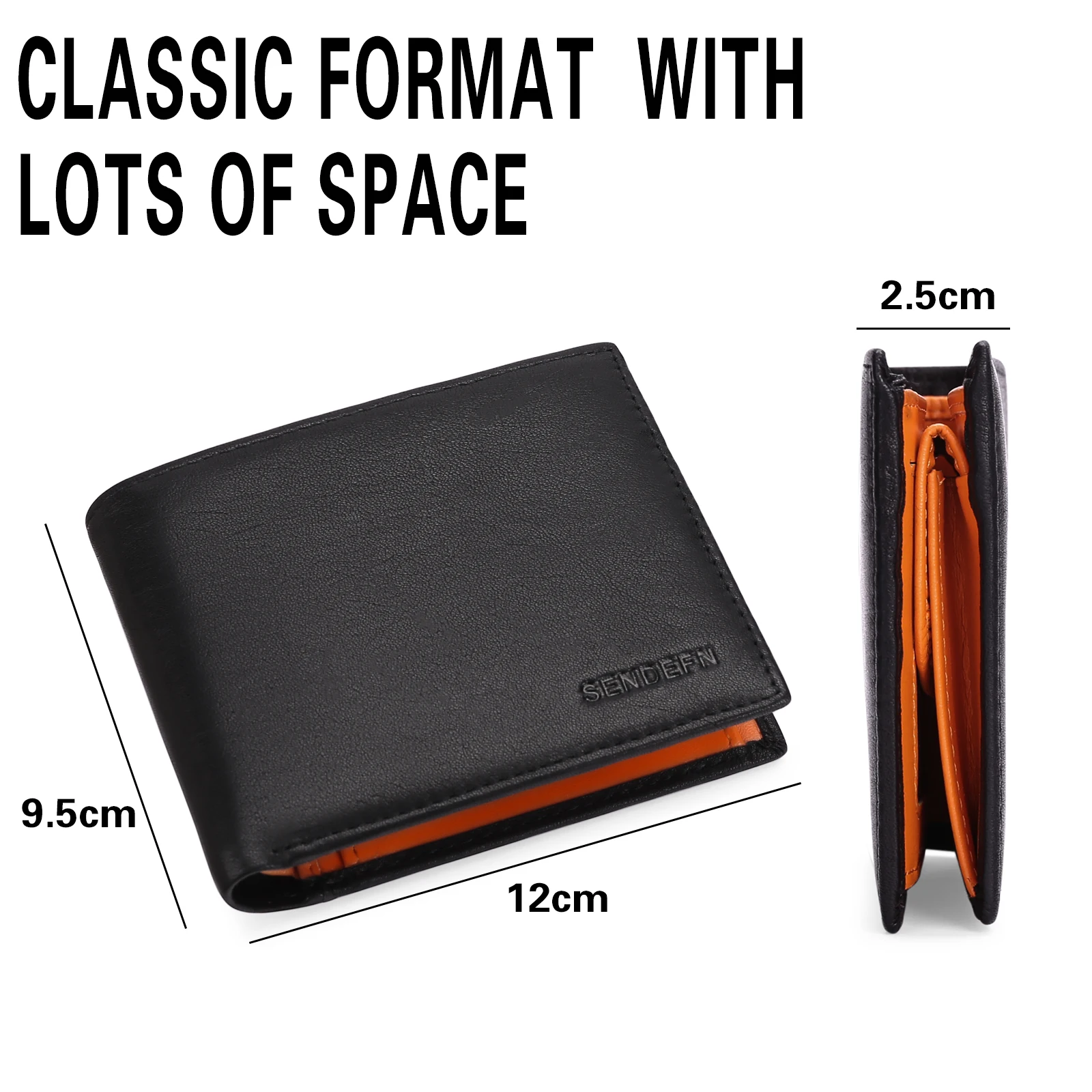 New Short Men Wallets Slim Card Holder Genuine Leather Male Wallet Photo Holder Men's Purses Coin Pocket