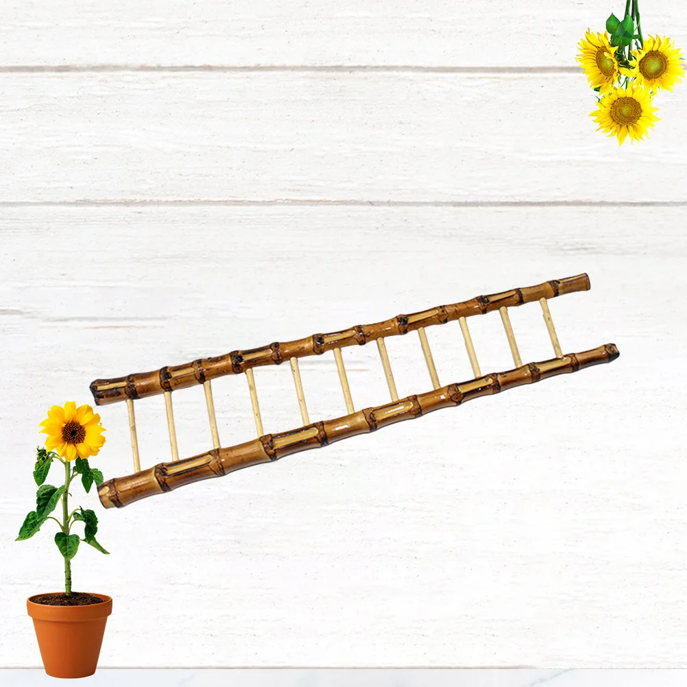 

1pc Ladders Accessories: Vintage Wood Step Ladder Landscape Furniture for DIY Decoration