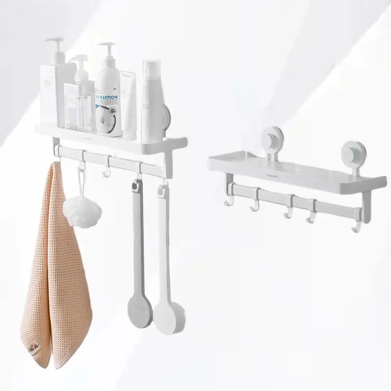 

Revamp Your Bathroom With This Non Drilling Tea Flower Storage Rack And Basket Combo Perfect For Organizing Toiletries