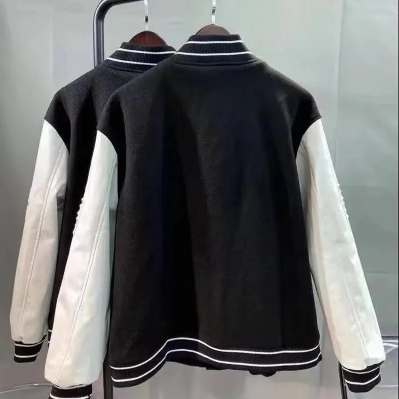 Luxury Designer Men's Jackets Warm Coats Patchwork Parka Autumn Casual Loose Parka Baseball Uniforms Branded Outerwear