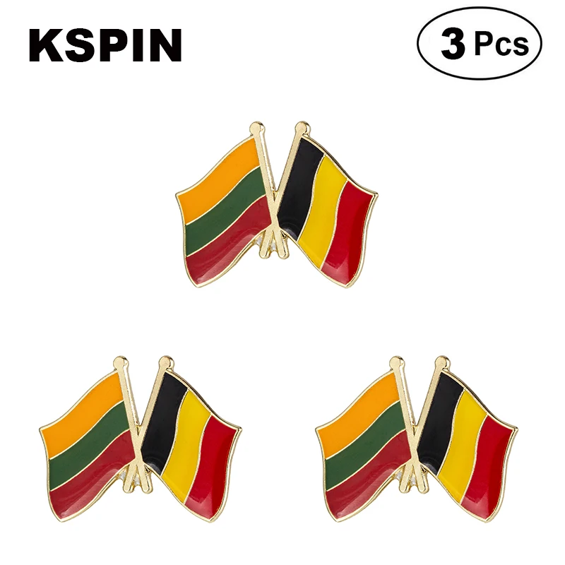 

Armenia and Belgium Friendship Flag Lapel Pins Badges Brooches 3pcs a lot