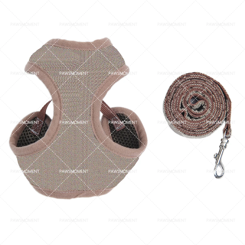 

Chihuahua Outdoor Leash Pet Dog Harness Leash Set for Small Dogs Collar for Yorkies Luxury Materials Dog Accessories LC0104