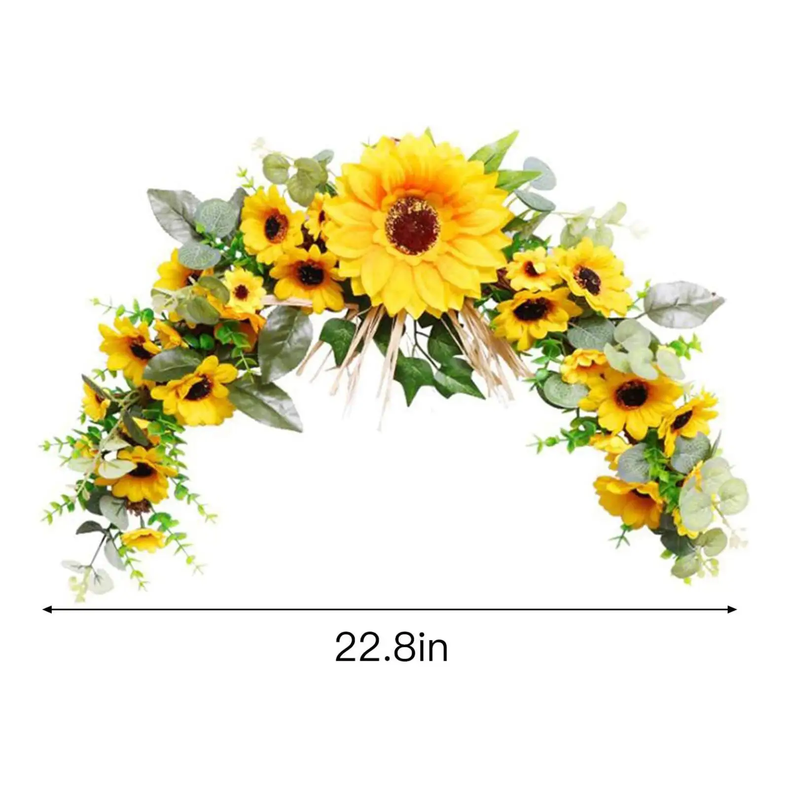 

Sunflowers Swag Floral Swag Decorative Arch Wreath for Front Door Wedding Home Indoor