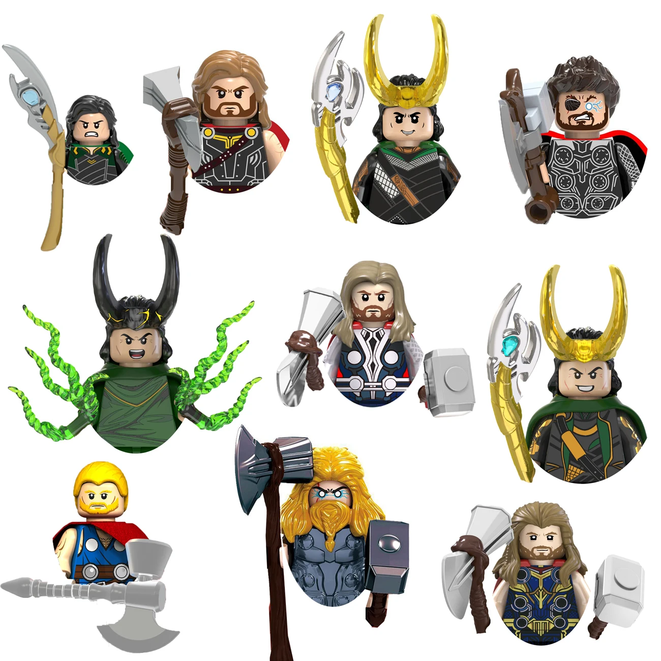 Блочный конструктор супергерои Локи