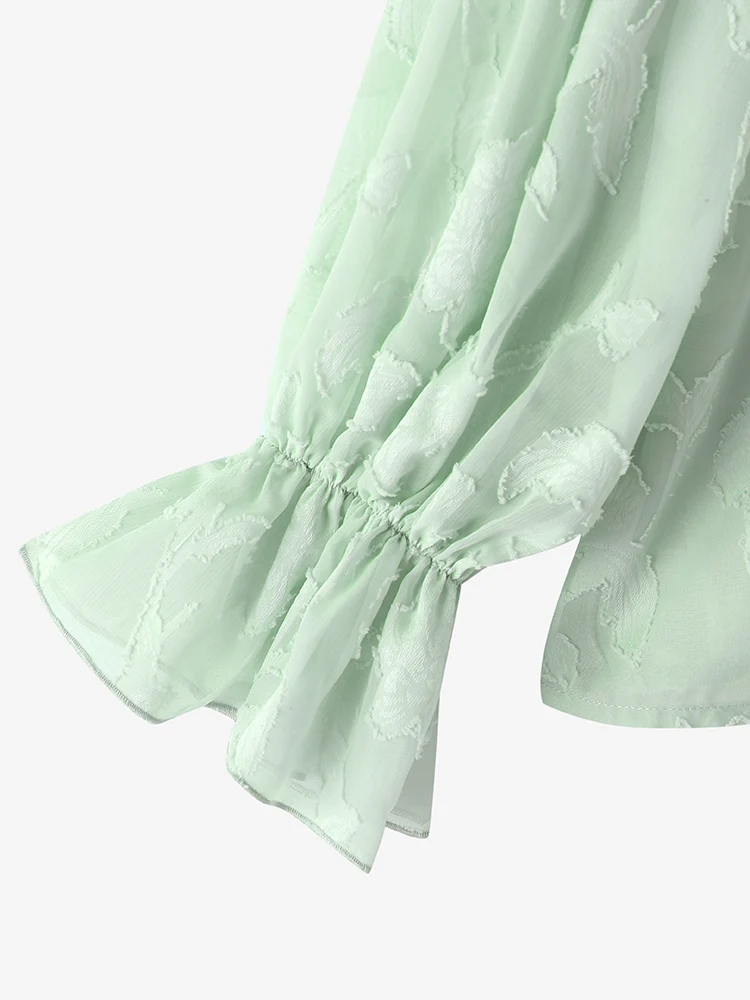 Элегантная Винтажная Женская Блузка ZANZEA Из Искусственной Сетки С Длинными