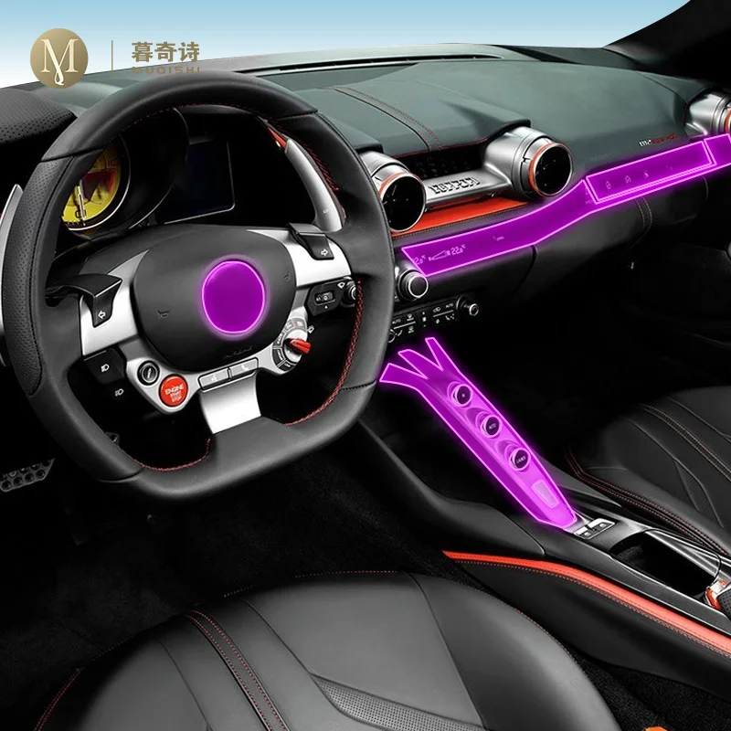 

Прозрачная самоклеящаяся защитная пленка из ТПУ для Автомобиля Ferrari 812 2018-2023