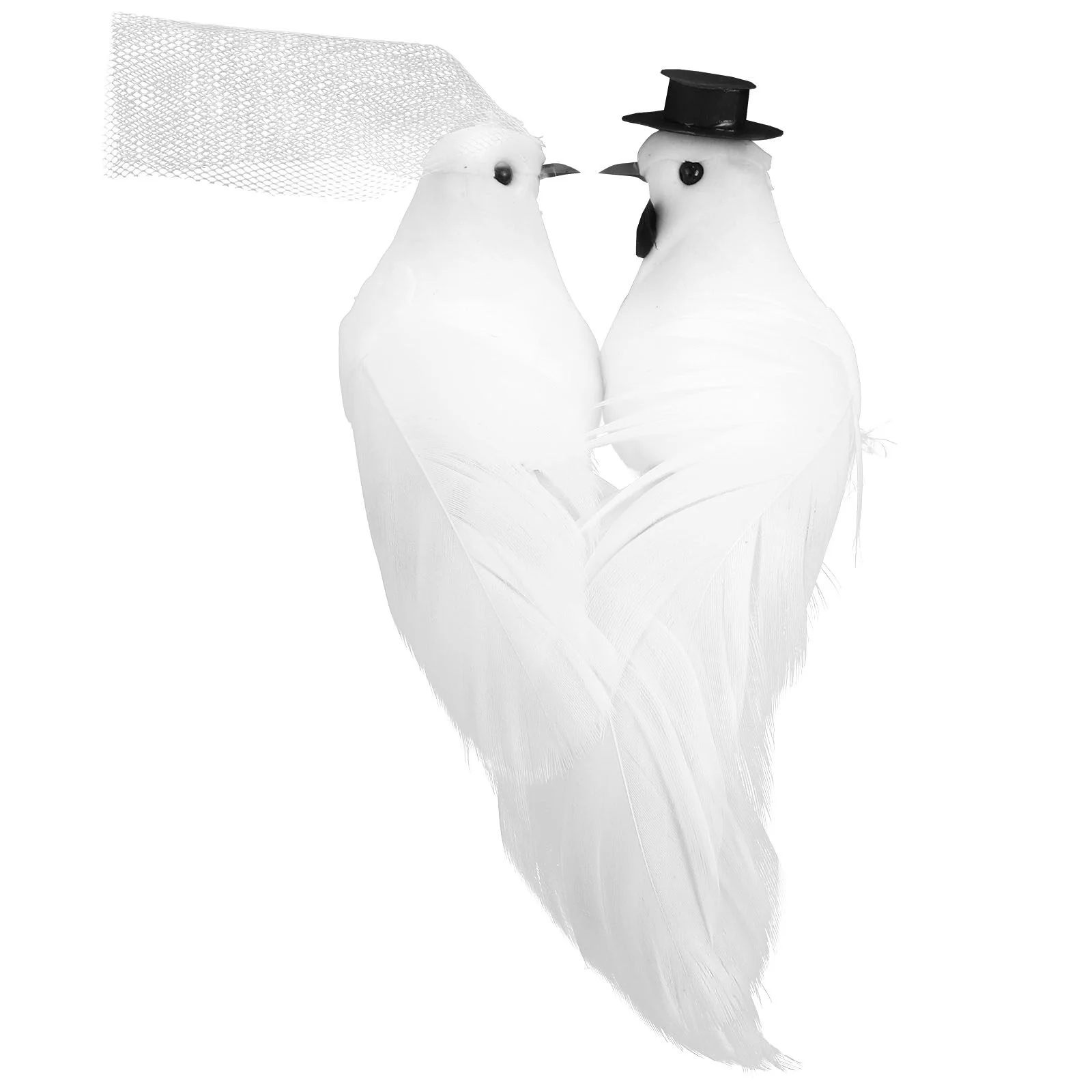

Statuette Wedding Party Decorations Realistic Bird Ornament Artificial Pigeons Simulated Models