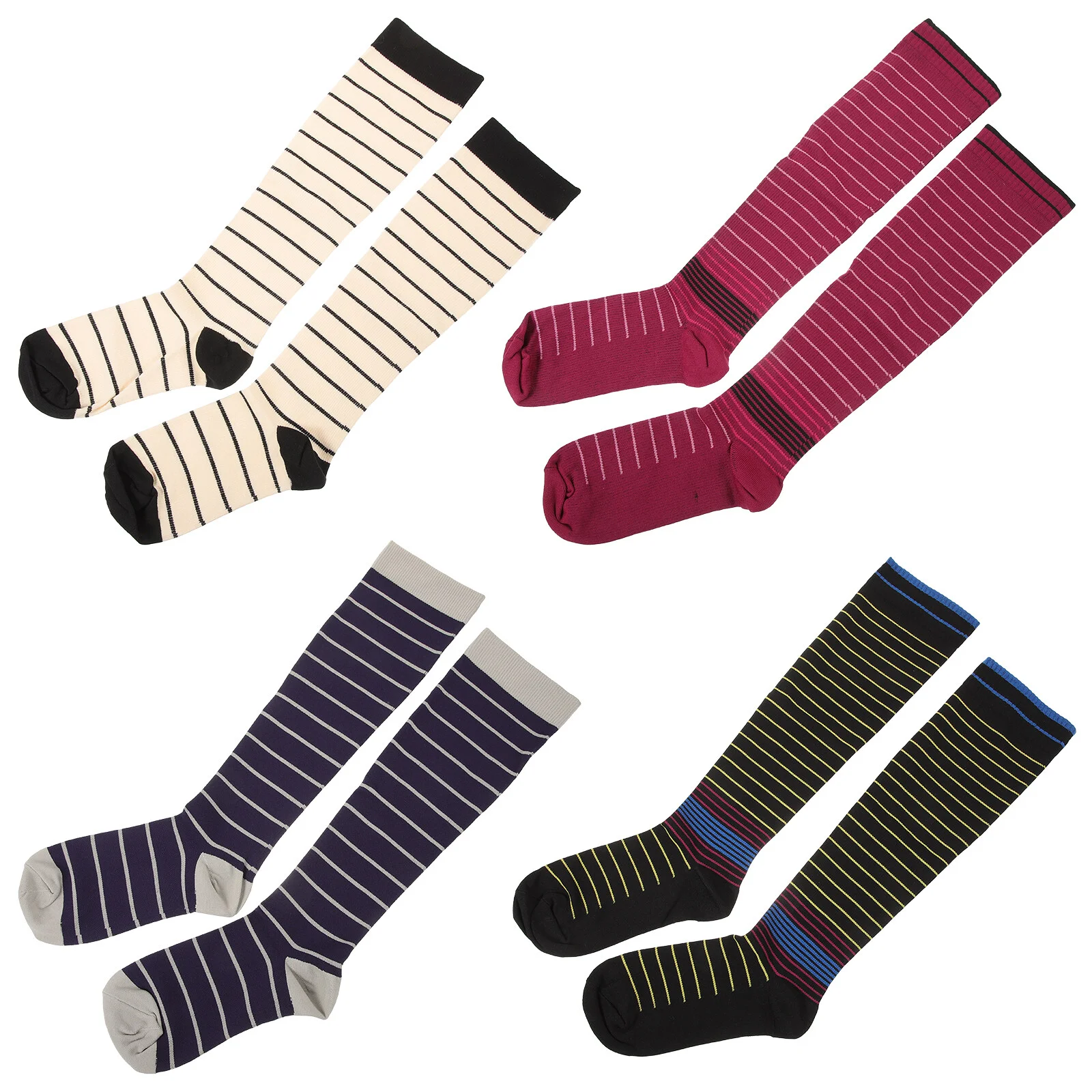 Sporting Goods Knee-high Socks Elastic Compression Sports Breathable Stockings Decorative Pressure Nylon