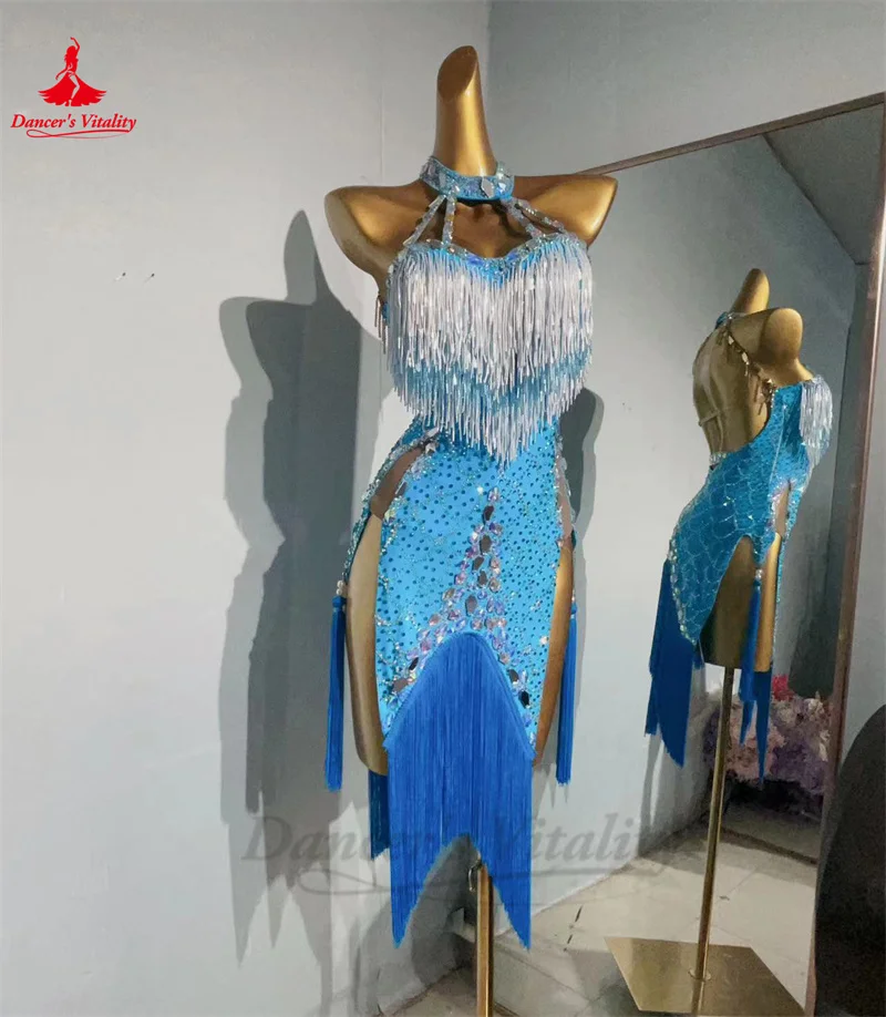 Платье для латиноамериканских танцев женщин на заказ Rumba Chacha Tango competitton