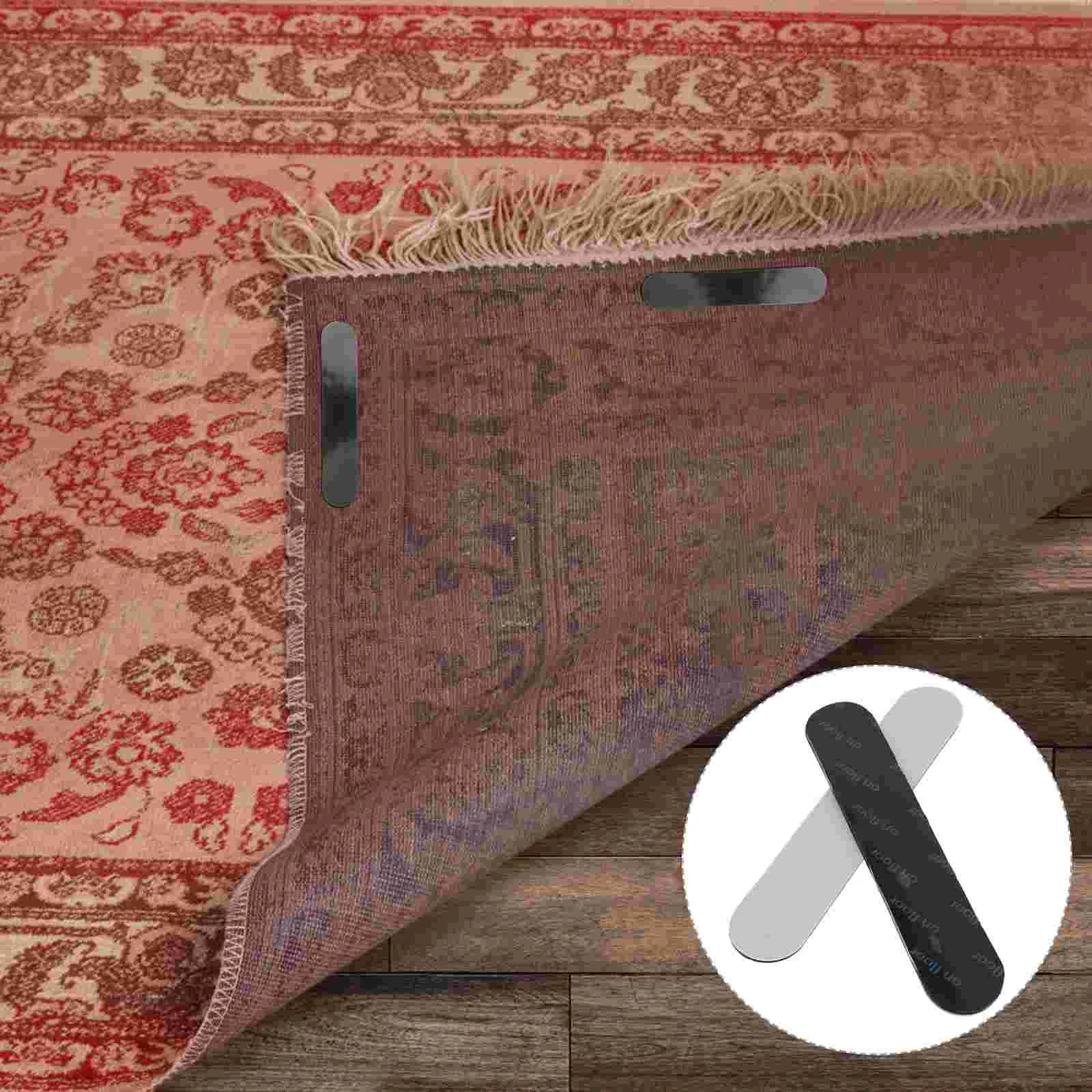 

Rug Carpet Tape Grippers Gripper Sliphardwood Pad Reusable Non Corner Floors Washable Area Anti Floor Mat Rugs Stickers Grips