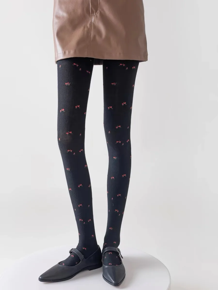 Весенне-осенние женские винтажные вязаные леггинсы в японском стиле Mori Girls с