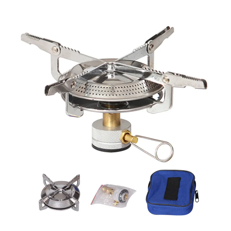 

Camping Gas Stove Portable Outdoor Windproof Tourist Burner Tourism Cooker Strong Fire Heater Survival Furnace Supplies Picnic
