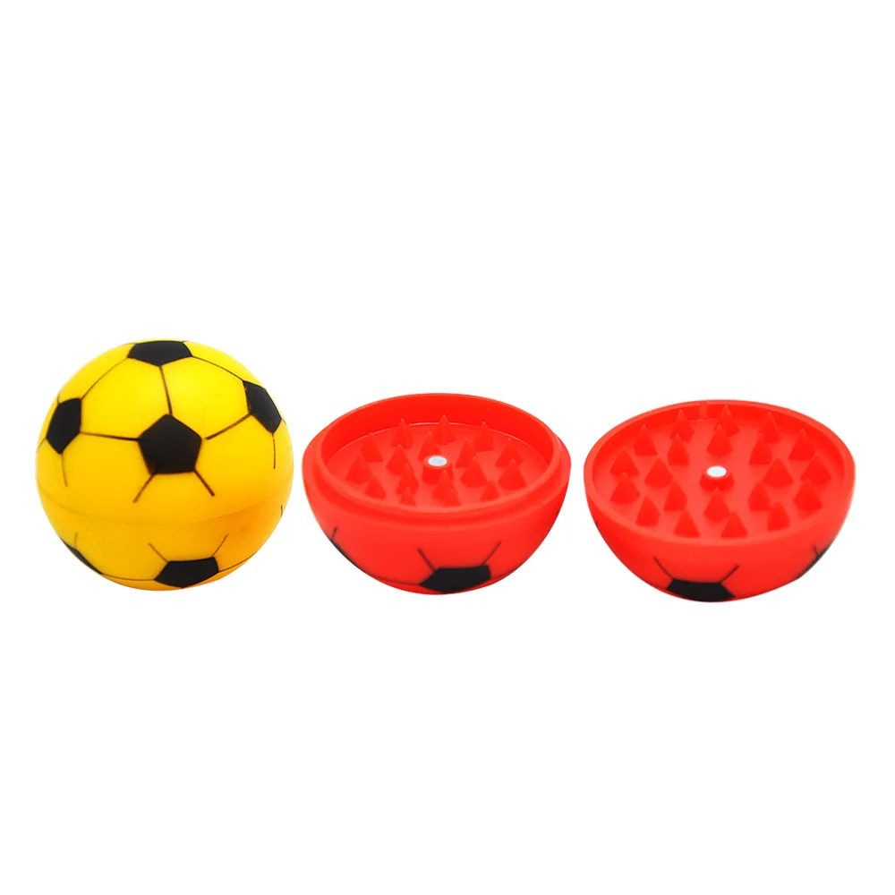 

1Pcs 2-layer Football Weed Grinder 56MM/2.2inch Plastic Soccer Spice Herb Tobacco Grass Grinder for Smoking Weed Accessories
