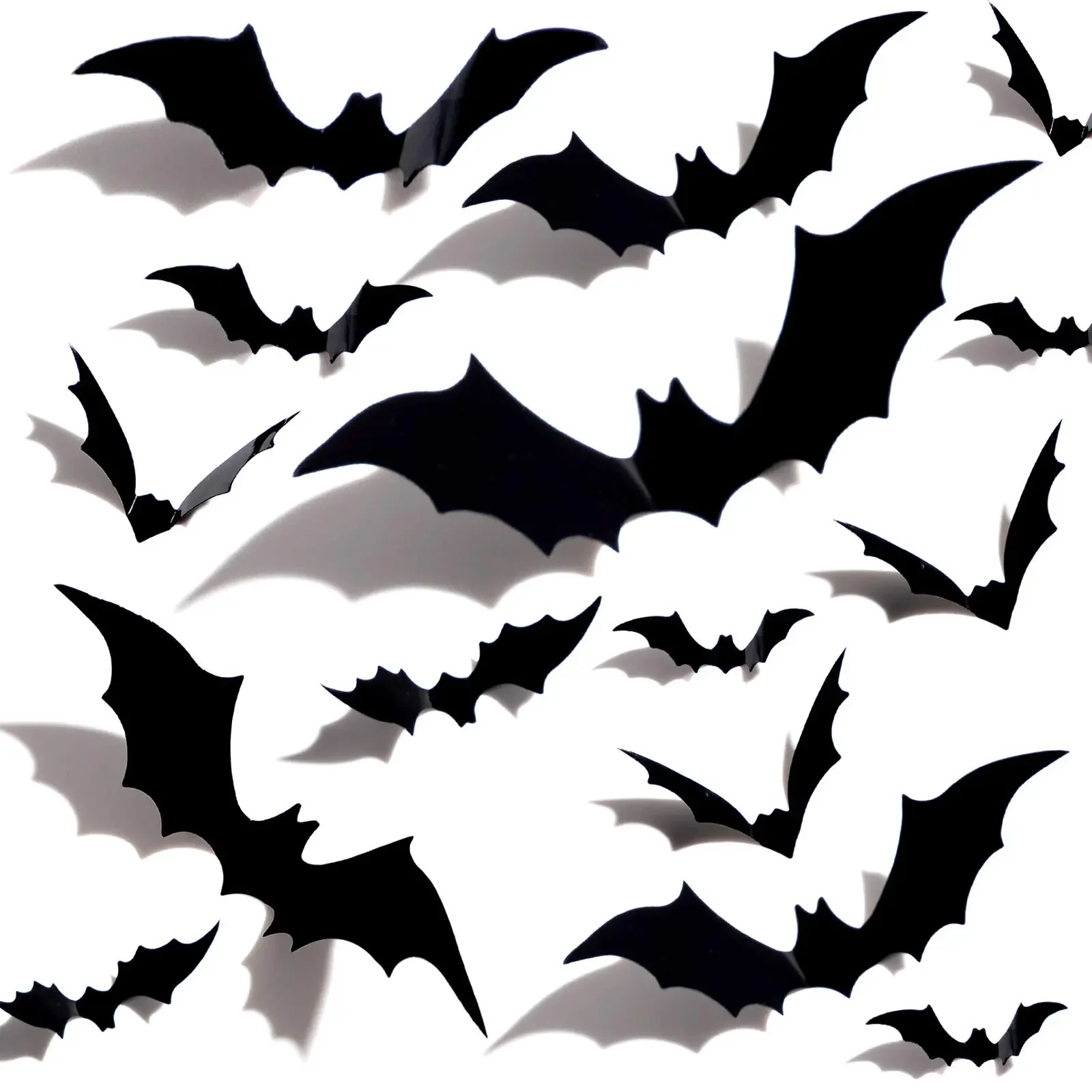 

Halloween 3D Bats Decoration Plastic Bat Wall Stickers for Home Window Decor Yard Sign Outdoor Lawn Spooky Party Supplies