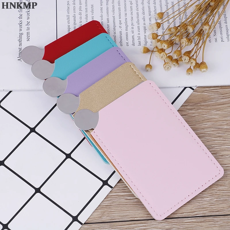 Портативное дорожное модное косметическое зеркало из нержавеющей стали l457