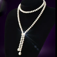 meibapj luxury culture freshwater pearl beads necklace swater necklace mothers day gifts