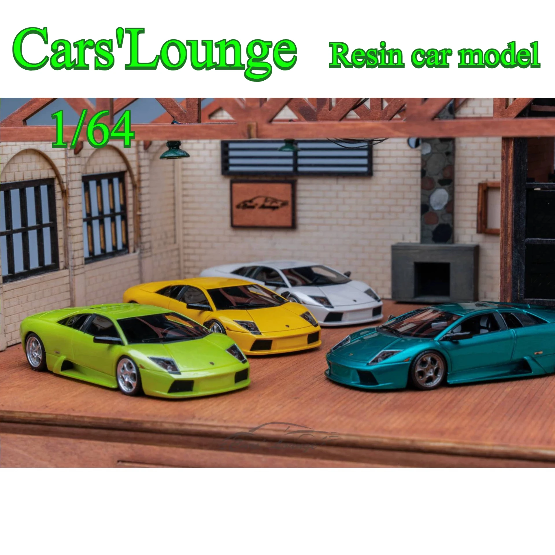 Фото Оригинальная реплика модели автомобиля Cars'Lounge 1:64 из смолы Murielago - коллекционный предмет для взрослых, предмет для демонстрации, подарок для мальчиков. №1