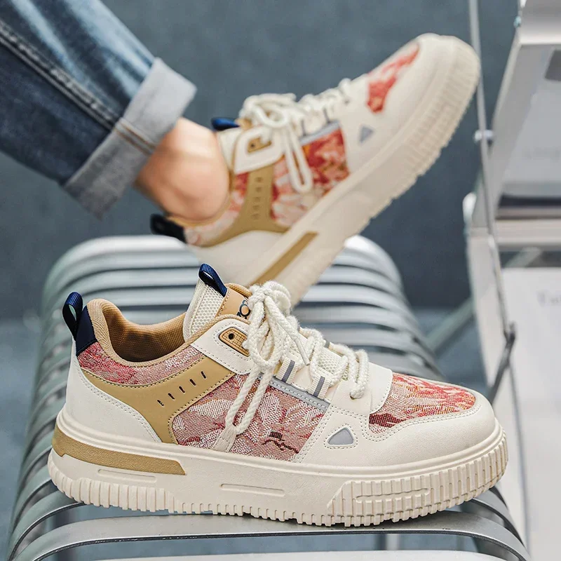 Мужские кроссовки высокого качества дышащая спортивная обувь с граффити большой