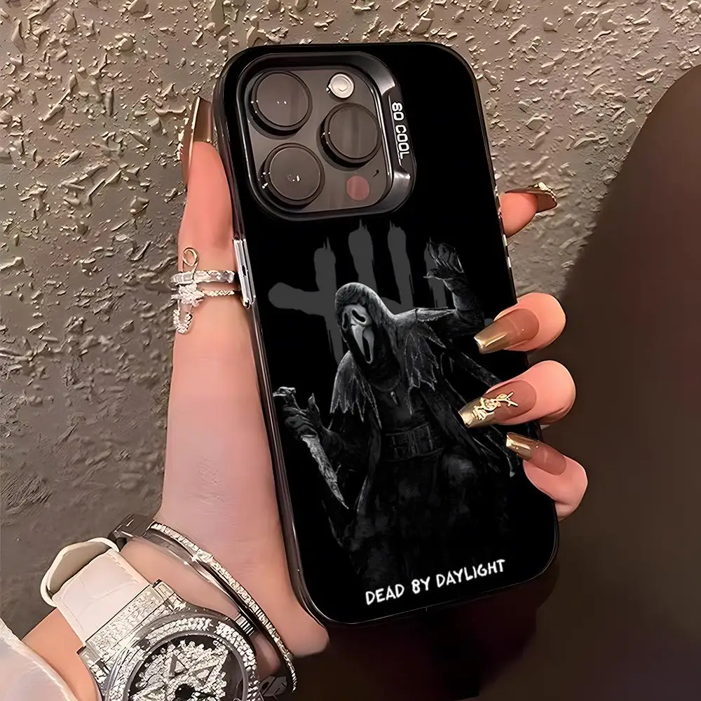 Фото Чехол для игрового телефона D-Dead By Day Lightes для iPhone 17 Air 16 15 14 Plus 13 12 11 Pro XS Max, серебристо-черный бампер-чехол №5