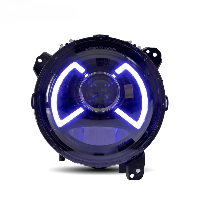 Светодиодные фары новый дизайн синий DRL к белую 2018 2019 2020 2021 автомобильные