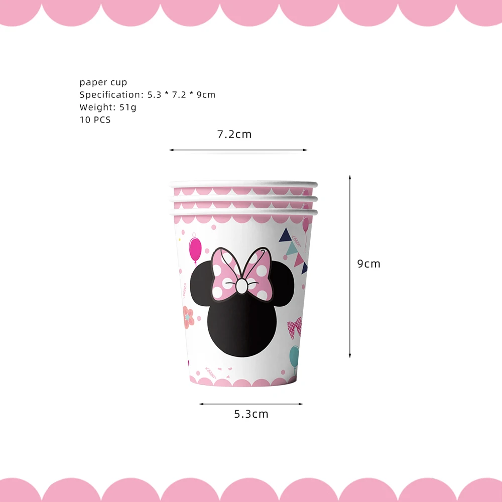 

Одноразовый набор посуды Disney Minnie Mouse