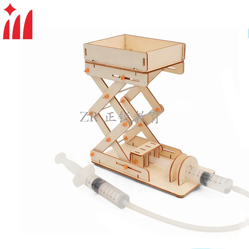 

Scissor Lift Kit Unfinished Wood Crafts Wooden Puzzle STEM Toy Science Experiments Kits Educational DIY Toys for Kids