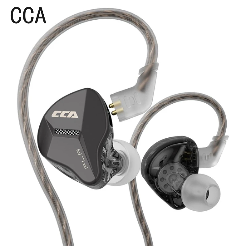 

CCA FLA Wired Earbuds Noise Canceling In-Ear Headphones with Microphone, Dynamic Driver IEM with 3.5mm Plug