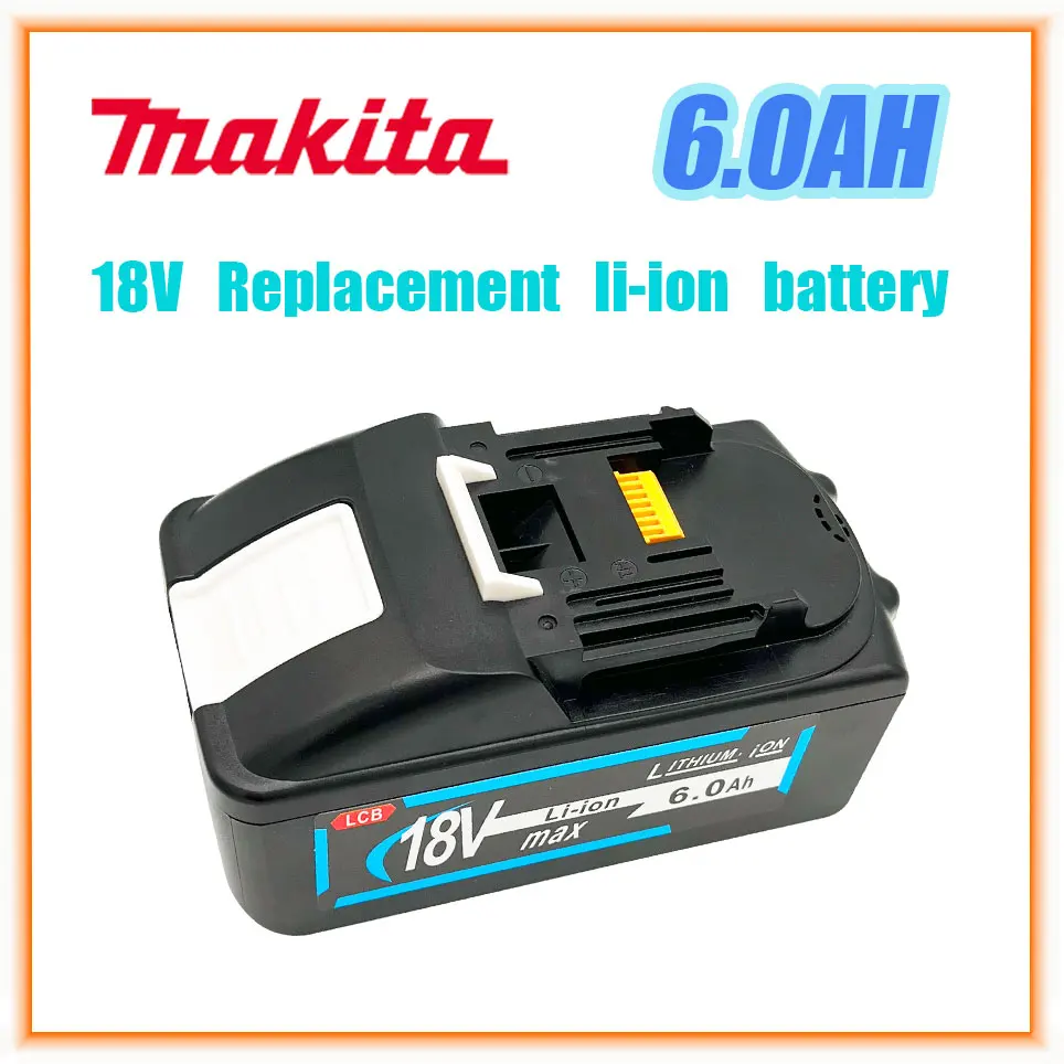 

18V 6000MAH/9.0AH Replacement li-ion battery for MAKITA bl1890 bl1860 bl1840 BL1830 with LED really capacity input 21700 cell