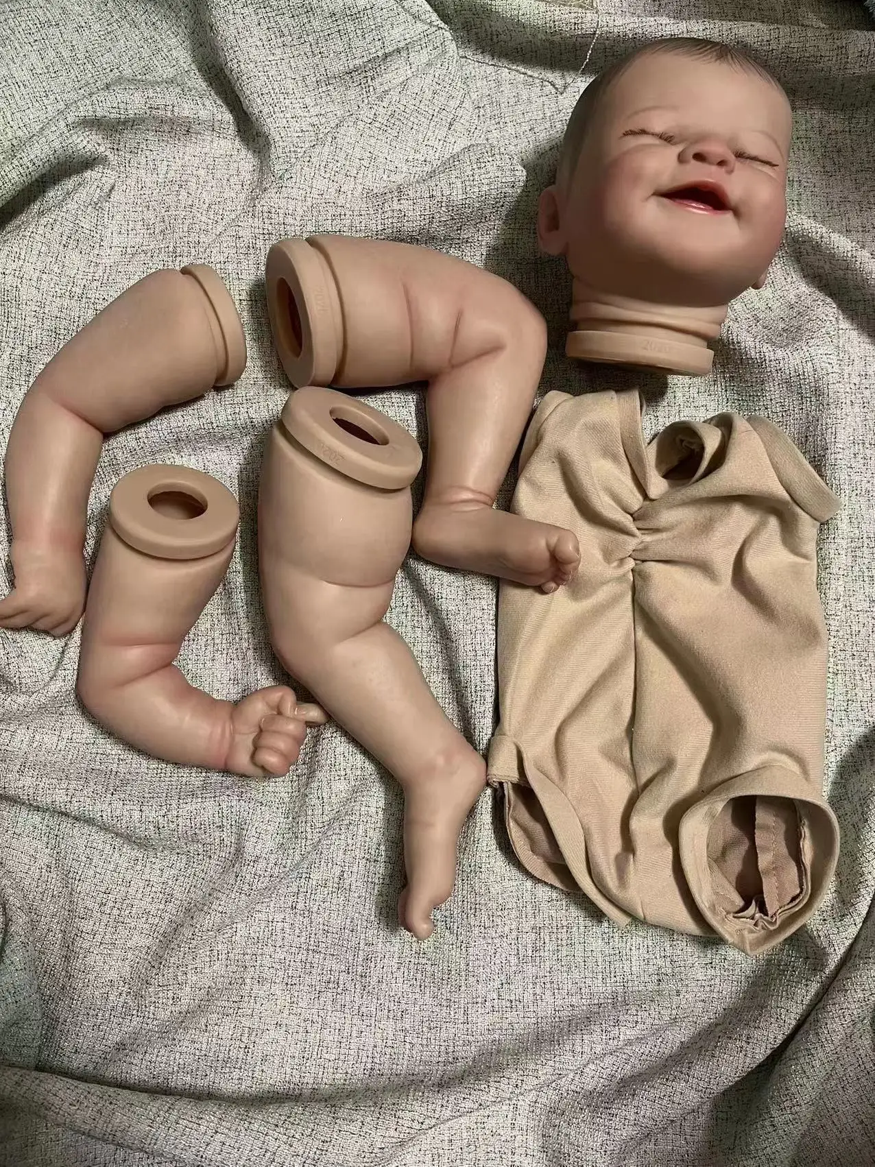 

Набор Кукол реборн FBBD, 19 дюймов, уже окрашенный, Alisha, 3D Кожа, детали «сделай сам», необработанный Рождественский подарок