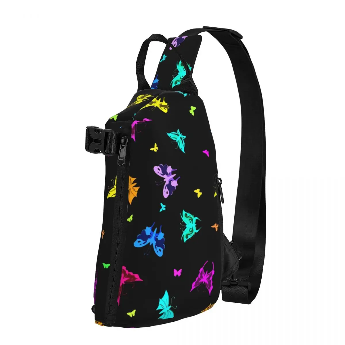 

Красочные нагрудные сумки с бабочками, Мужская Дизайнерская Сумка через плечо с милыми животными, маленькая сумка для телефона, Спортивные Повседневные слинг-сумки