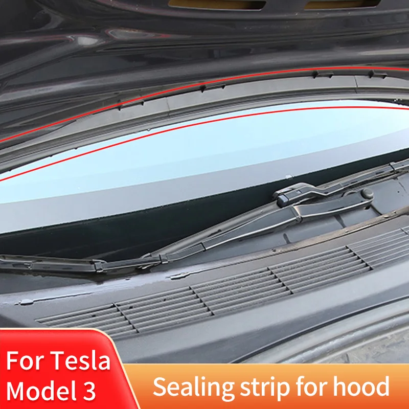 

Front Waterproof Rainproof Chassis Cover Water Strip For Tesla Model 3 Y Air Inlet Protective Cover Modification Accessories