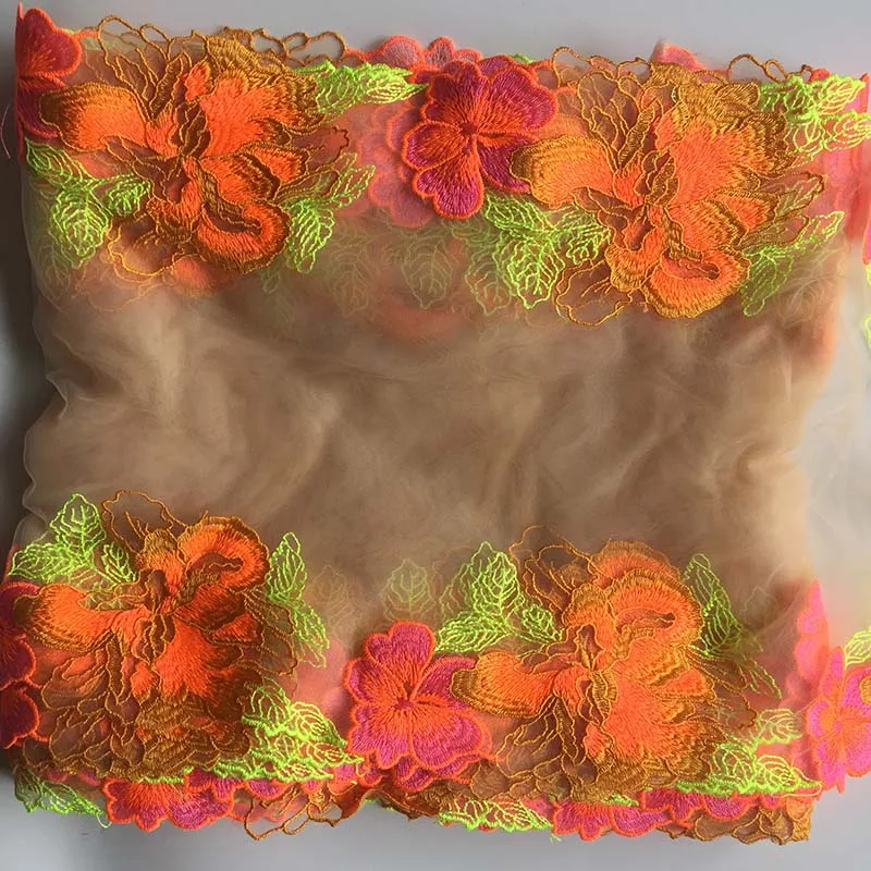 

10/20Yards Embroidered Lace Trim Mesh Tulle Fabric For Lingerie Underwear Bra Doll's Dress Decoration DIY Handcrafts