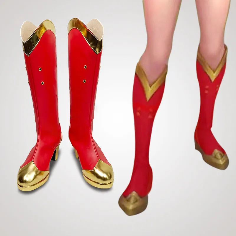 Новая игра Аниме LOL Scorn of the Moon Diana Cosplay Женская обувь ботинки реквизит аксессуары