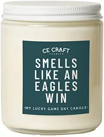

Smells Like an Eagles Win Candle - Football Themed Candle, Gift for Dad, Gift for Son, Eagles Gift, Football Themed Candle, Gift