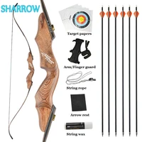 60inch 30 60lbs recurve bow set archery hunting bow lamination bow limbs outdoor sports shooting targeting training accessories