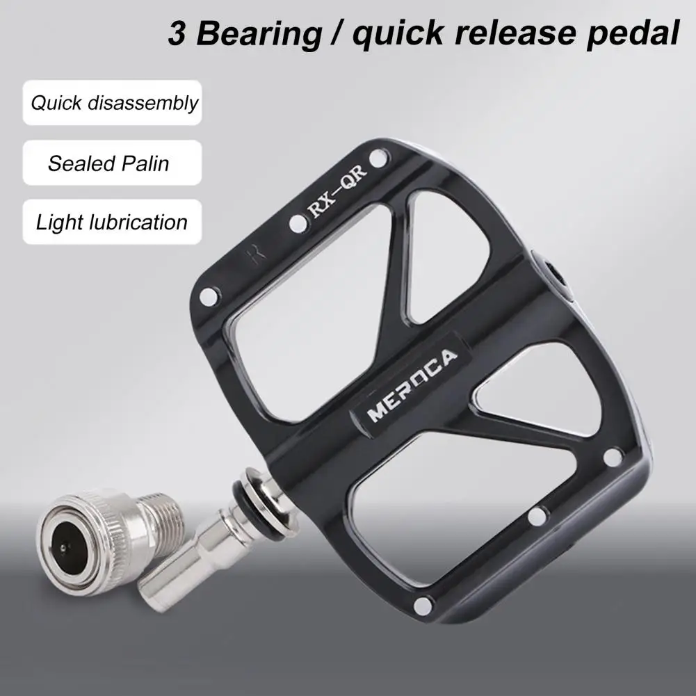 

1 Pair Bicycle Pedal Smooth Riding Pedals Lightweight Aluminum Alloy Impact Resistant Cycling Pedals Bicycle Parts