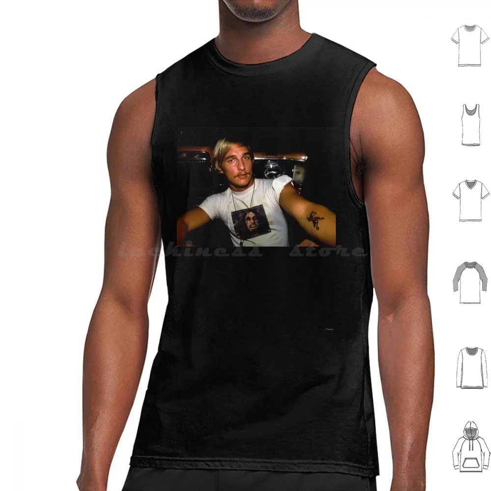 

Wooderson Dazed & Confused Tank Tops Print Cotton Matthew Mconaughey Dazed Confused Alright Busy Living Younger