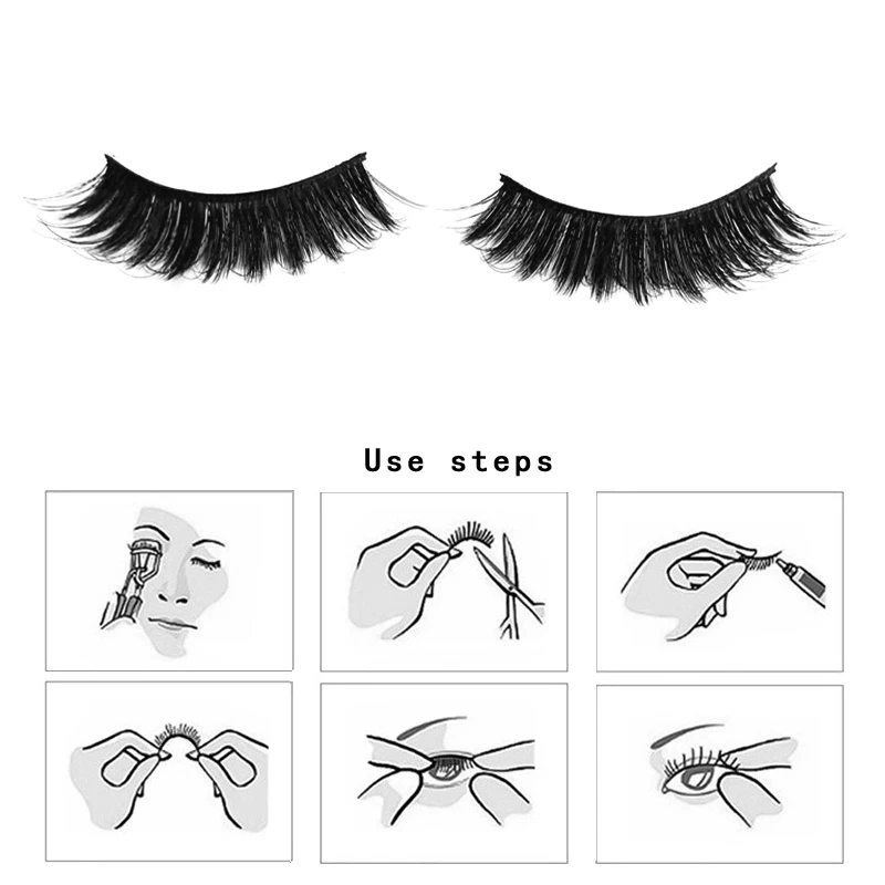 

5 Pairs/Set 3D Soft Fake Eyelashes Handmade Natura Mink False Eyelashes Long Lashes Extension Eye Makeup Beauty Tools