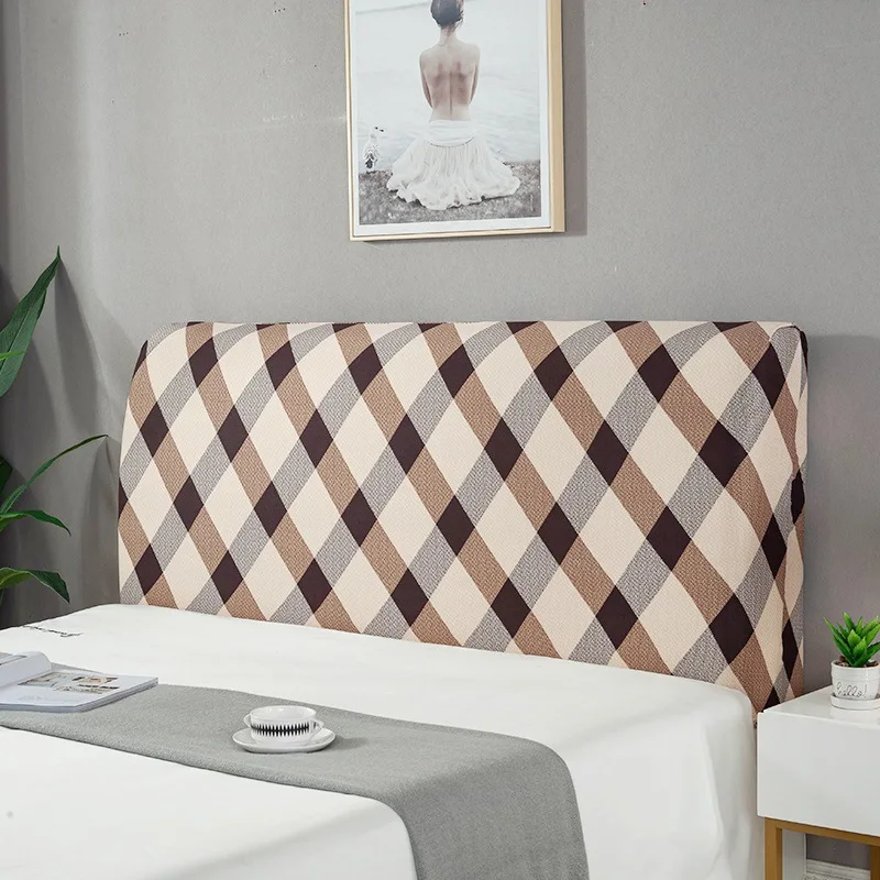 Геометрический чехол для кровати эластичное покрытие из спандекса моющееся