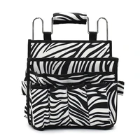 zebra stripe portable haircutting bag large capacity salon storage box travel suitcase portable hairdressing tool bag