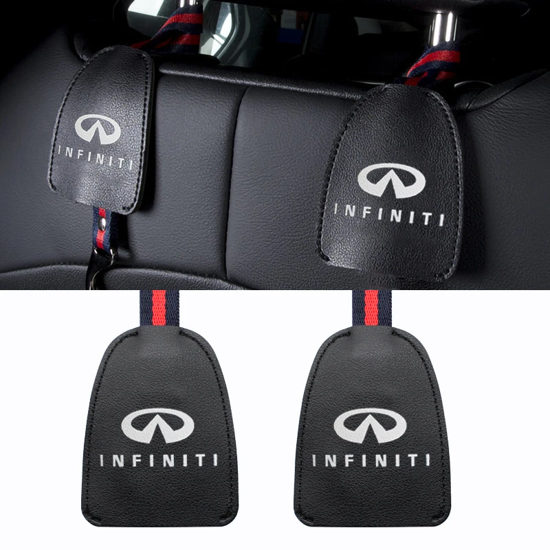 

Car Leather Seat Hook Portable Holder Sundries Shelf For Infiniti Q50 Q60 Q30 QX50 QX60 G37 FX35 QX30 QX70 QX80 ESQ G35 G25 FX37