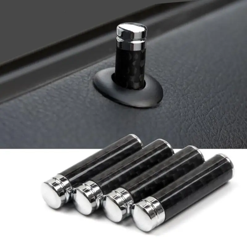 

For Mercedes Benz A C E CLA GLA GLK ML GLC GLE GLS SLK Class W205 W204 W212 W211 Door Pin Lock Lifting Bolt Trims Carbon Fiber