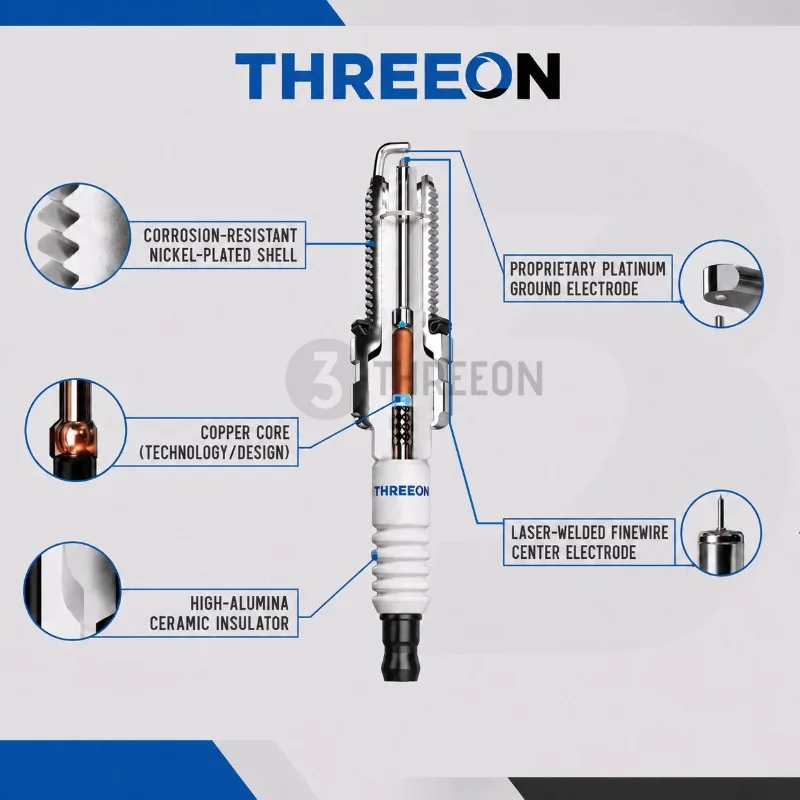 Иридиевая свеча зажигания THREEON TOSP3031 для LDV D90 2.0, MAXUS G10 2.4, MG GS 2.0 TGi HS(AS33), ZX 1.3 LIY 26010162965 (art.: 3920dc52caeca) - 3920dc52caeca